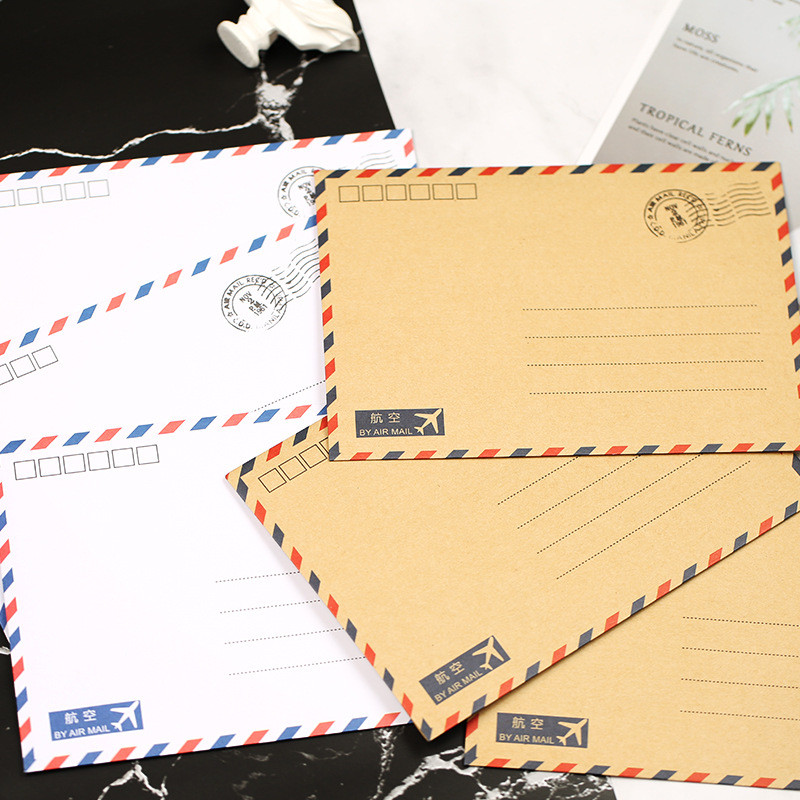 Coloffice 10PCS/Lot Velika razglednica Pismo Tiskanica Papirna kraft omotnica Vintage novčanik omotnica Za studente Školski uredski dar