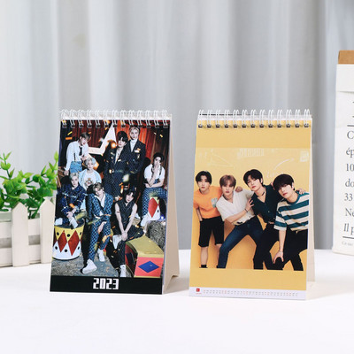 Kpop Stray Kids 2023 Новогодишен настолен календар Ive Twice Aespa Настолен календар Организатор Планер Книги Календар за 2023 г.