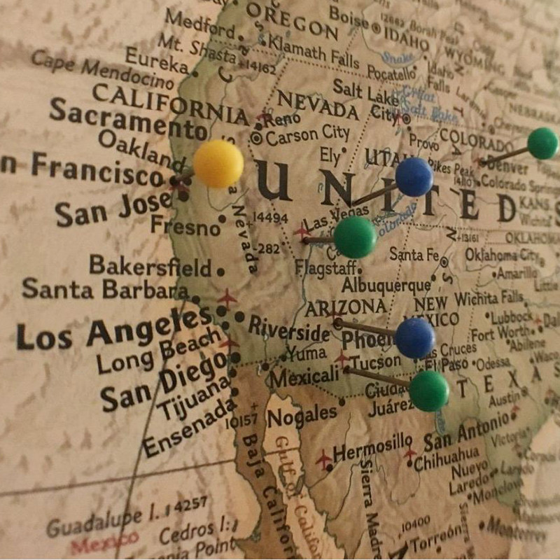 300 kom/kutija Oznake za mape u boji Crtanje Foto Zidni klinovi Plutene igle za ploče Ubodne igle Alat za slikanje Uredski školski pribor