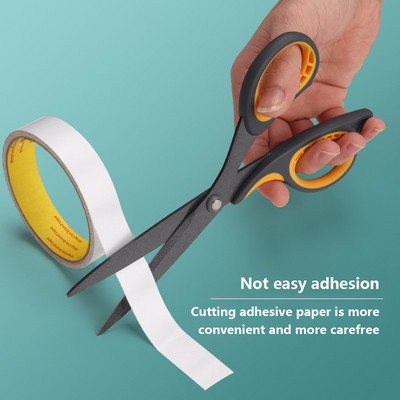 Croitori de birou multifuncționali de uz casnic mari din oțel inoxidabil negru cu foarfece galbene