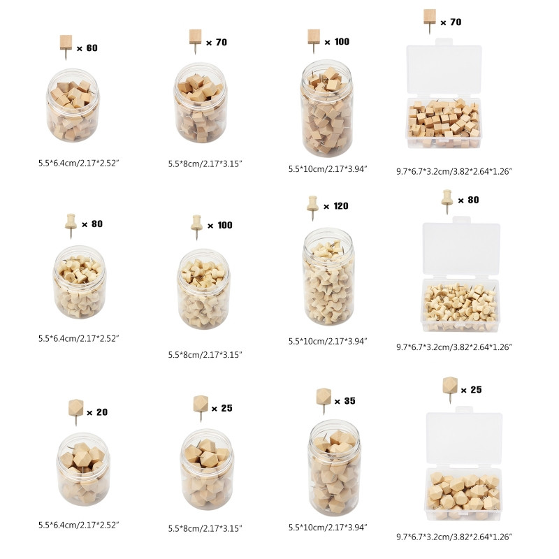 Ukrasne mape Igle za guranje Zidne klinove Drvene glave za čavle Razni oblici Čelična igla za oglasnu ploču Plutena ploča