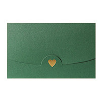 10Pcs 17*11CM Envelopes Prazan Letter Papir Bronzing Zlatno srce Lijepi set pribora za pisanje Školski pribor rukom pisan