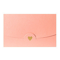 10Pcs 17*11CM Envelopes Prazan Letter Papir Bronzing Zlatno srce Lijepi set pribora za pisanje Školski pribor rukom pisan