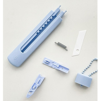 1бр Morandi Color Utility Knife Portable Size Ceramic Blade Safe Cutter Опаковъчни инструменти Office School Househop A7315