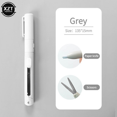 Mini sklopivi rezač olovke u boji, keramički rezač prijenosnih veličina, siguran, pomoćni nož za papir, dnevnik rada, školski pribor