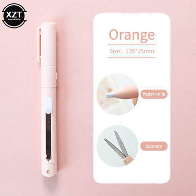 Mini sklopivi rezač olovke u boji, keramički rezač prijenosnih veličina, siguran, pomoćni nož za papir, dnevnik rada, školski pribor