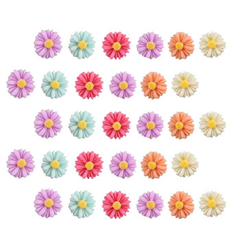 Push Διακοσμητικά Pushpins Tacks Daisy Map Thumb Board Flower Pin Bulletin Ξύλινες πινέζες τοίχου Floral Cork Αρχεία φωτογραφιών Χαριτωμένα