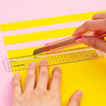 DELI Paper Cutter Colorful Utility Cutting Knife Wood Art Craft Cutter Отварачка за пликове Ученически пособия