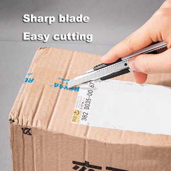 Λεπίδες μαχαιριών Deli Utility πλάτους 18 mm Λεπίδες από κράμα χάλυβα SK5 για χάρτινο κουτί χειροτεχνίας στο σπίτι Εργαλείο κοπής 19 mm Αιχμηρή άκρη