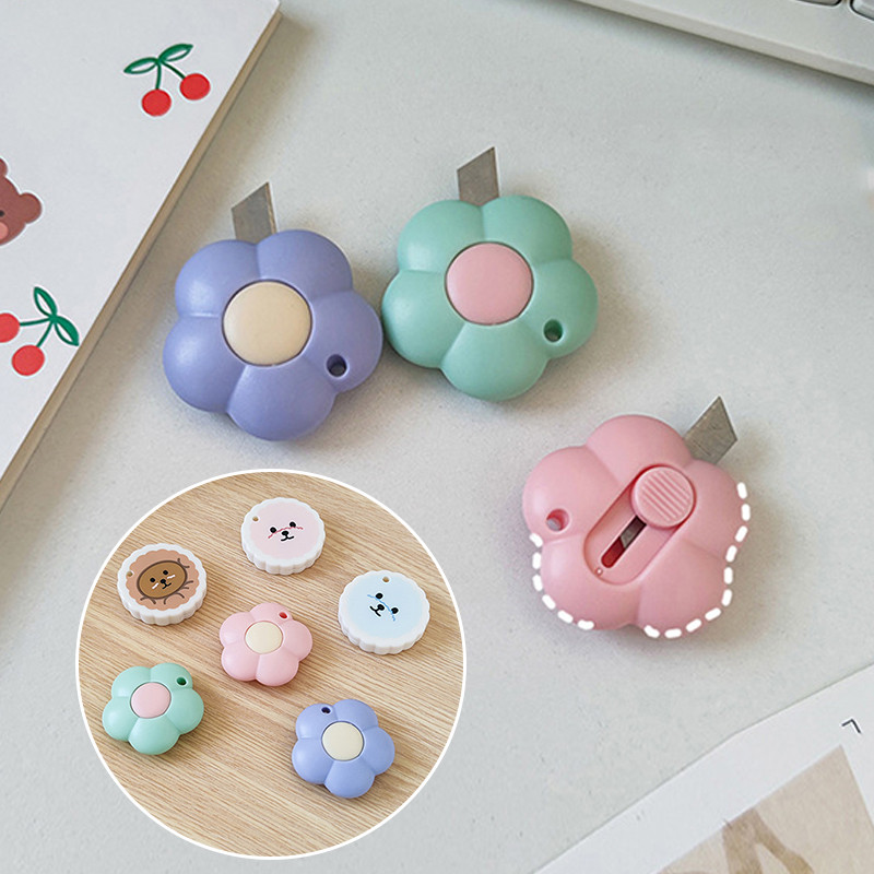 Slatki mini prijenosni pomoćni nož Rezač kutija za papir Rezanje papira Oštrica britve Uredski materijal Otvarač pisama Studentski likovni pribor