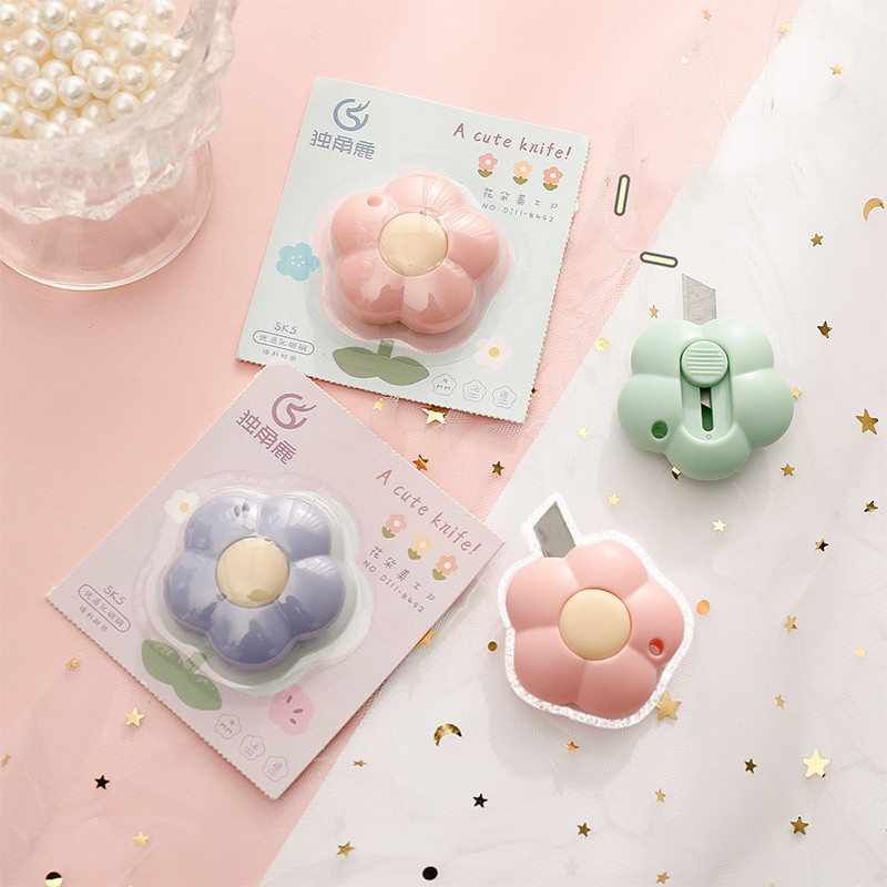Slatki mini prijenosni pomoćni nož Rezač kutija za papir Rezanje papira Oštrica britve Uredski materijal Otvarač pisama Studentski likovni pribor
