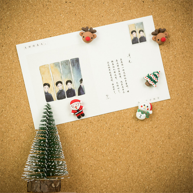 8 komada Kreativne božićne pribadače Mini pribadače Pribadače Plutena ploča s porukama Pribadača Papirnice Gumbi Pribadače Uredski školski pribor