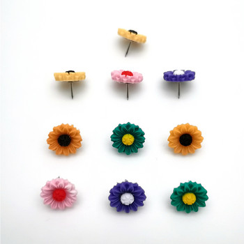 Слънчево цвете във формата на слънчево цвете Щипки за щифтове Щифтове за щифтове Табло за обяви Коркова дъска Хартиени шпилки за стена със снимки Щифтове за канцеларски принадлежности Офис консумативи