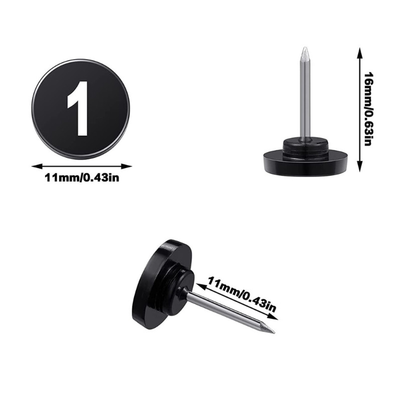 100 τμχ Αριθμημένες πινέζες Αριθμημένες πινέζες Καρφίτσες χάρτη για πίνακες ανακοινώσεων Εμφάνιση αρχείων Φωτογραφίες Αφίσες