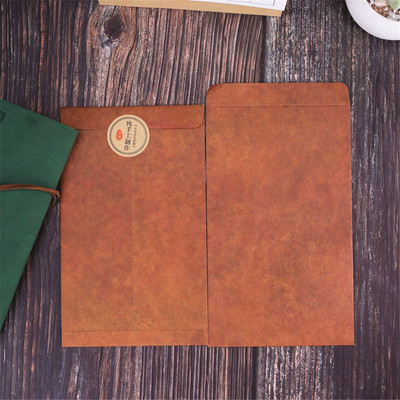 10 buc. Husă plic vintage Kraft pentru invitație de nuntă, pungă, carte poștală, salarii, plic decorativ, rechizite școlare de birou
