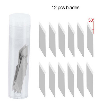 Uslužni nož za rezbarenje s 12 oštrica Scrapbooking Diy Ručni račun Rezač papira Umjetnički rezač Alati za graviranje Pribor za pisanje