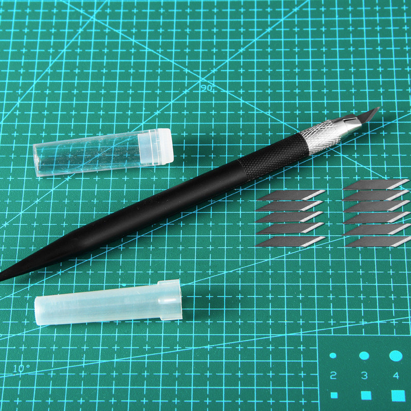 1 buc. Cuțit utilitar pentru sculptură în metal pentru studenți, antiderapante, tăietor de hârtie, stilou, papetărie, rechizite de tăiat pentru artă, instrumente