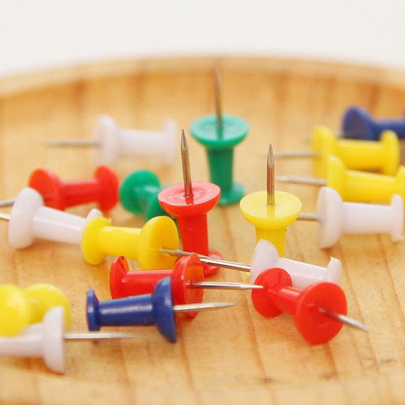 80 komada standardne kutije s pribadačama, mini karte u boji, dirljiva igla, uredski pribor, uredski pribor za sastanke, školski uredski pribor H6575