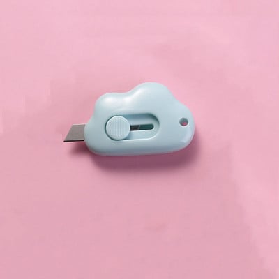 1 komad Lytwtw's Kawaii Mini Pocket Cloud Kutija za pomoćne noževe Kutija za noževe Rezač papira Craft Wrapping Punjiva oštrica