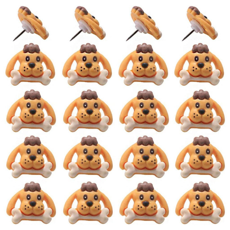 2022 Ace de împingere creative de 20X Ace decorative pentru desen pentru panou de buletin Harta Tabla de plută Ace în formă de animal