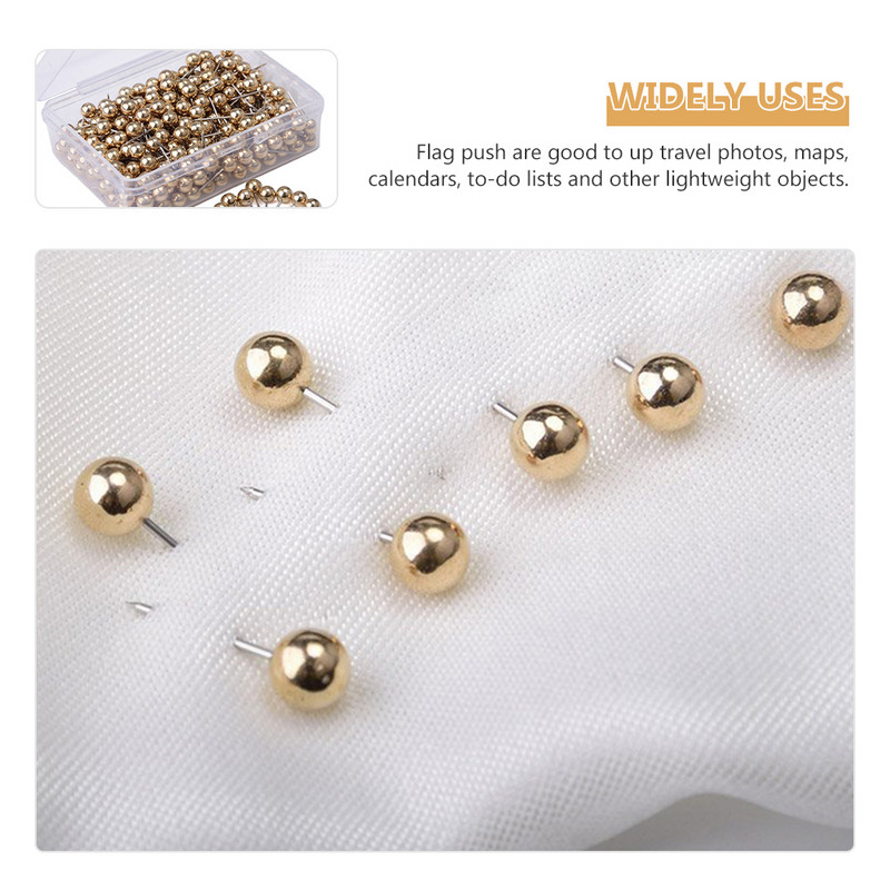 400 de bucăți de perete chinsele decorative accesorii de cusut ace din satin fin ace pentru panou