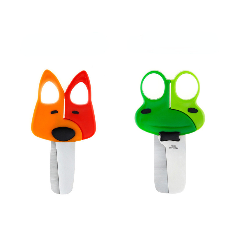 Slatke škare Životinje iz crtanih filmova Sigurnost Dječji vrtić Djeca Ručno izrađeni DIY alat za rezanje papira Studentski pribor Uredske male škare