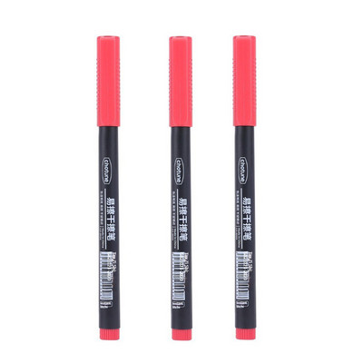 3 spalvų 0,5 mm sauso trynimo žymekliai Nutrinami baltos lentos žymekliai Rašiklis Biuras Mokyklinis baltos lentos meno žymeklis Kanceliarinės prekės Itin smulkus galiukas