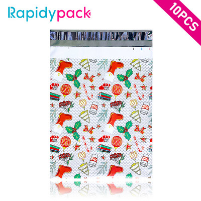 10PCS 10x13'' Printed Poly Mailer 26x33cm Prilagođeni poklon paket Kuverte za dostavu sa samopečatom Kurirske torbe za pohranu Poštanska torba