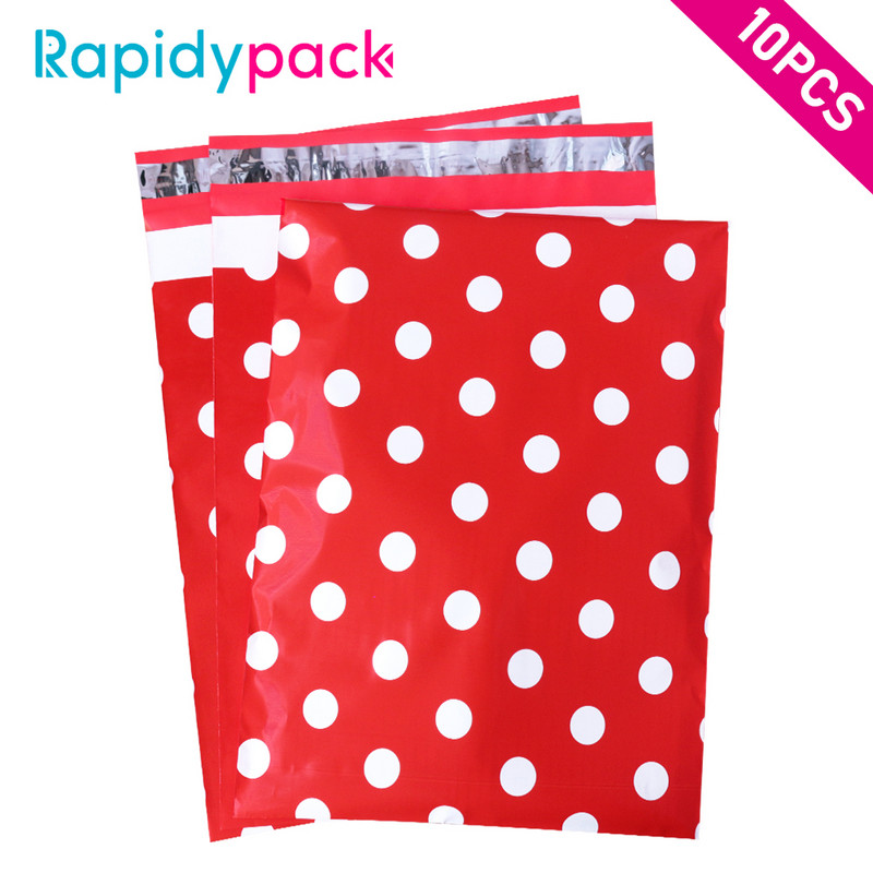 10PCS 10x13'' Printed Poly Mailer 26x33cm Prilagođeni poklon paket Kuverte za dostavu sa samopečatom Kurirske torbe za pohranu Poštanska torba
