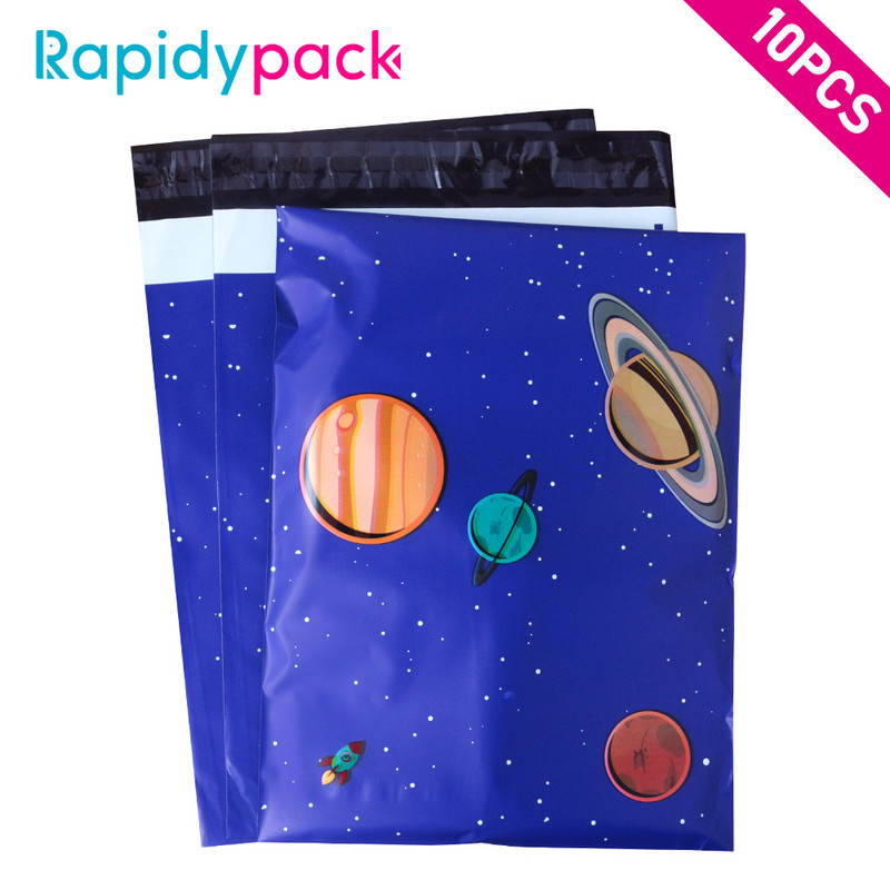 10PCS 10x13'' Printed Poly Mailer 26x33cm Prilagođeni poklon paket Kuverte za dostavu sa samopečatom Kurirske torbe za pohranu Poštanska torba