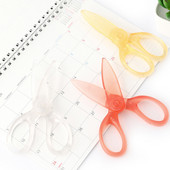 Prozirne sigurnosne plastične škare Uredski materijal Studenti Djeca DIY Rezanje papira Školski pribor