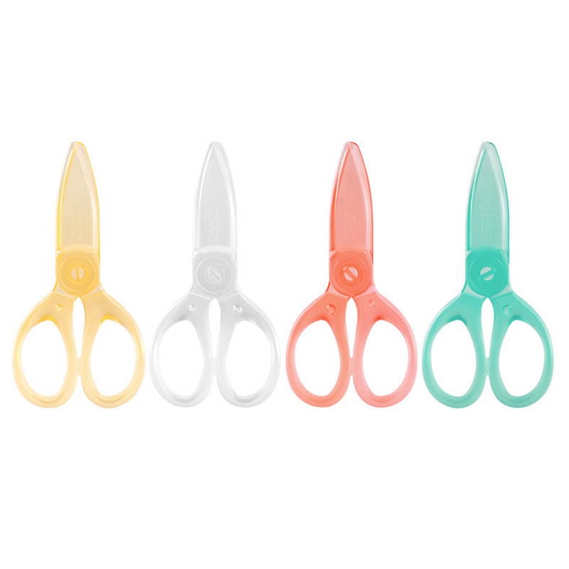 Prozirne sigurnosne plastične škare Uredski materijal Studenti Djeca DIY Rezanje papira Školski pribor