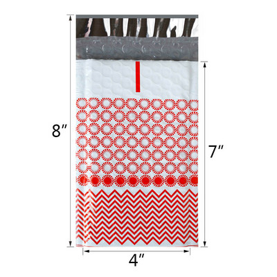 10 KOM 4 x 8 inča 120 x 180 mm male crne točkice, poliester zahvalnice s mjehurićima, samozatvarajuće podstavljene omotnice s mašnicom