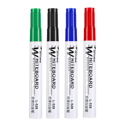 4 spalvų trinamas baltos lentos žymeklis 2,0 mm antgalio aukščio talpos rašalas Juodas sausas trynimas balta lenta Mokymo rašiklis Mokykliniai biuro reikmenys