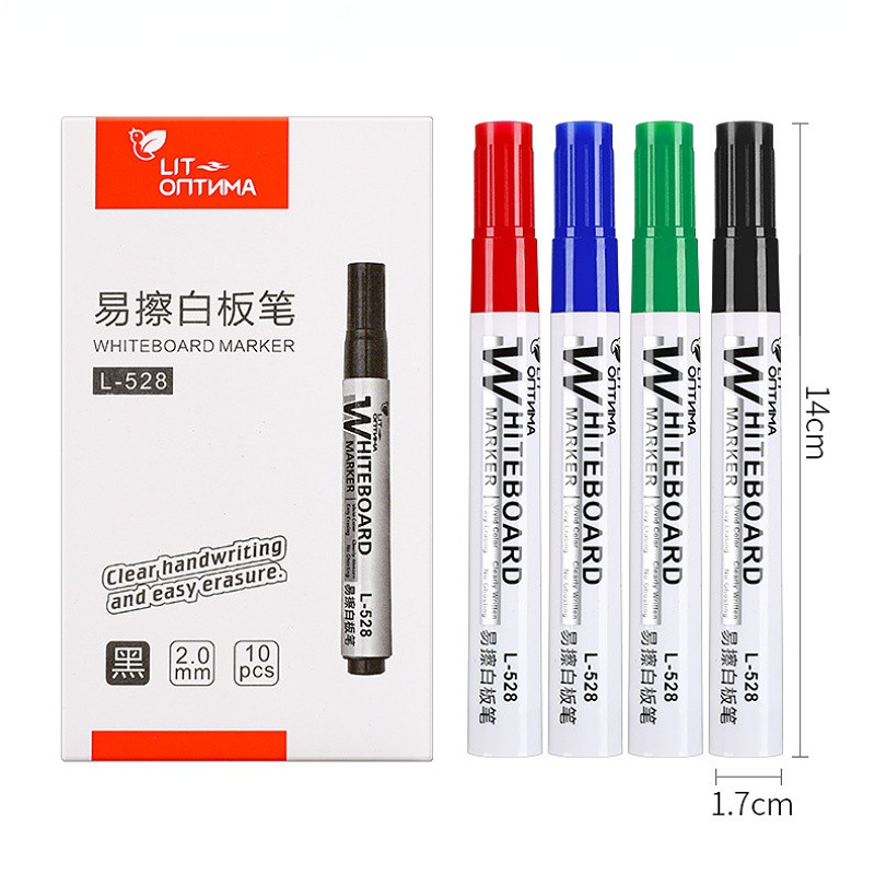 4 spalvų trinamas baltos lentos žymeklis 2,0 mm antgalio aukščio talpos rašalas Juodas sausas trynimas balta lenta Mokymo rašiklis Mokykliniai biuro reikmenys