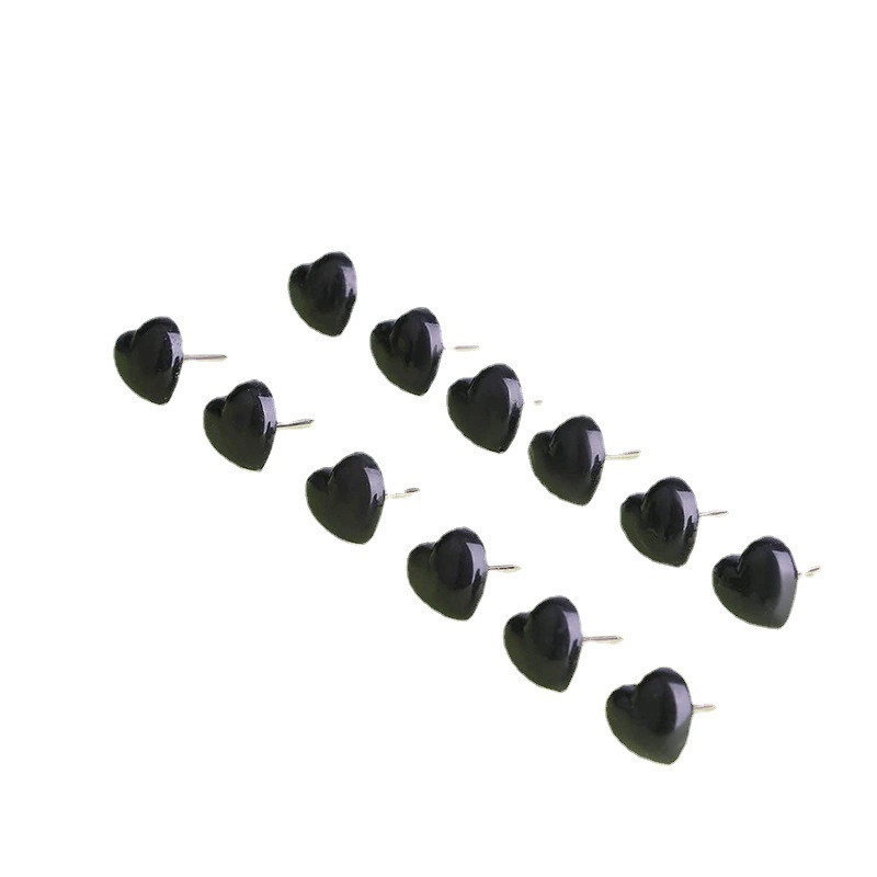 Prekogranična prozirna ljubavna karta Značka Novi proizvod Značka breskve Srce u obliku slova I Gumb za slikanje noktiju Drveni zidni gumb