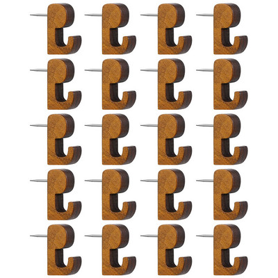 20 kom. Drvena kuka kopča za palčeve Pribor za karte Zidni radni stol Praktične hvataljke za palčeve Višenamjenski ženski uredski dekor