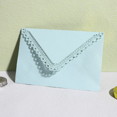 10 tk värviline õõnes kolmnurkne ümbrik Lasergraveerimine pits Sünnipäeva pulmakutse Pulmakutse vintage ümbrik