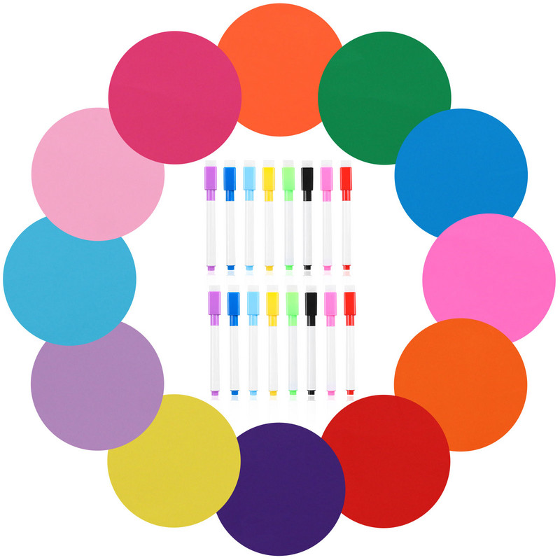 8 vnt./stal. Spalvingas juodas mokyklinis baltos lentos rašiklis Sausas baltas lentos žymekliai, įmontuoti trintukas Mokinių vaikų piešimo rašiklis