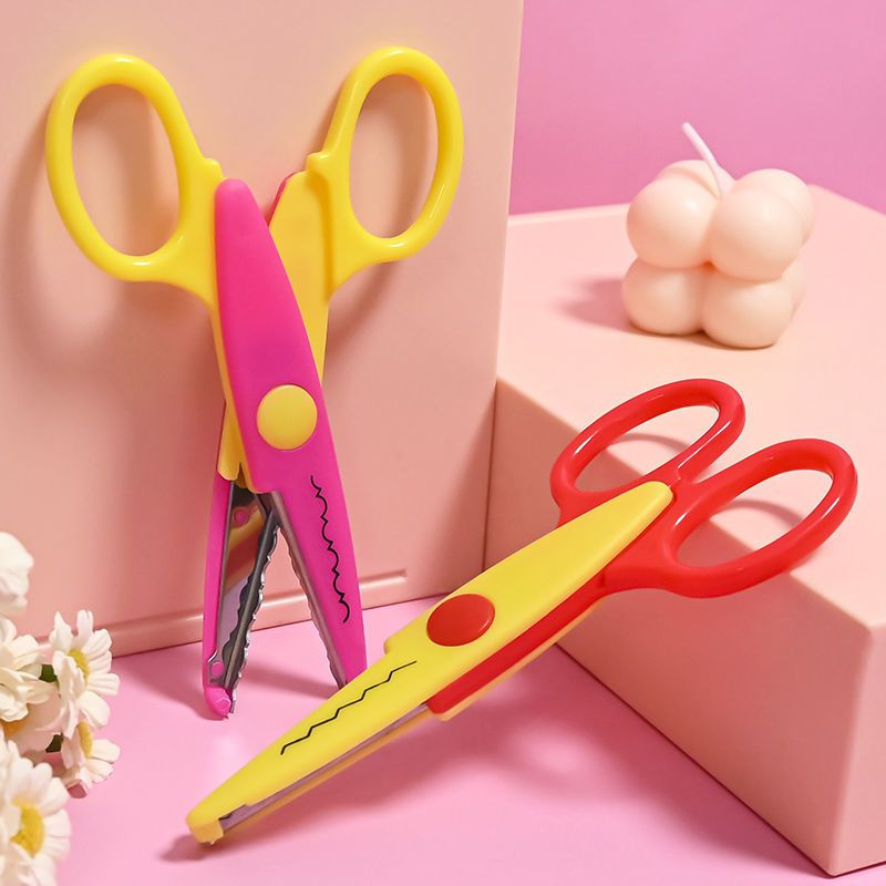 Mežģīņu Šķēres Viļņots Raksts Albums Papīrs Foto rīki Dienasgrāmata Apdares Drošības Šķēres 6 Stili Atlase Kancelejas Šķēres