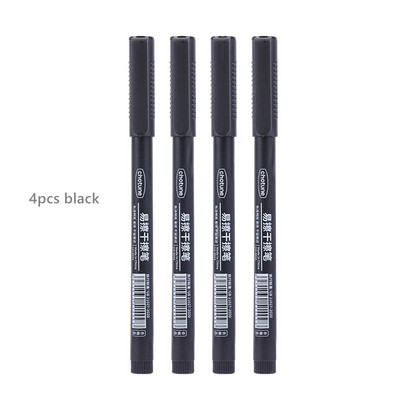 „Haile“ 8 vnt., 0,5 mm nutrinamas baltos lentos rašiklis, juodos/mėlynos/raudonos spalvos rašalo juodos/raudonos spalvos rašalo žymeklis mokyklos biuro meniniam rašymui raštinės reikmenys