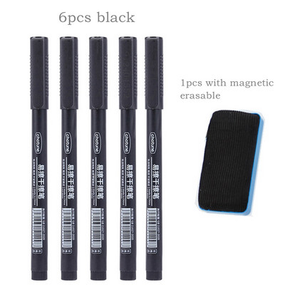 „Haile“ 8 vnt., 0,5 mm nutrinamas baltos lentos rašiklis, juodos/mėlynos/raudonos spalvos rašalo juodos/raudonos spalvos rašalo žymeklis mokyklos biuro meniniam rašymui raštinės reikmenys