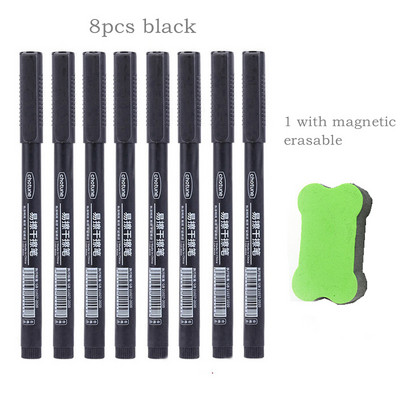 „Haile“ 8 vnt., 0,5 mm nutrinamas baltos lentos rašiklis, juodos/mėlynos/raudonos spalvos rašalo juodos/raudonos spalvos rašalo žymeklis mokyklos biuro meniniam rašymui raštinės reikmenys