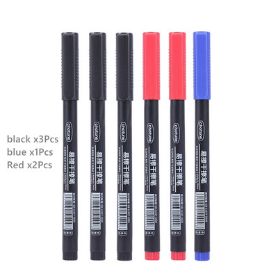 „Haile“ 8 vnt., 0,5 mm nutrinamas baltos lentos rašiklis, juodos/mėlynos/raudonos spalvos rašalo juodos/raudonos spalvos rašalo žymeklis mokyklos biuro meniniam rašymui raštinės reikmenys