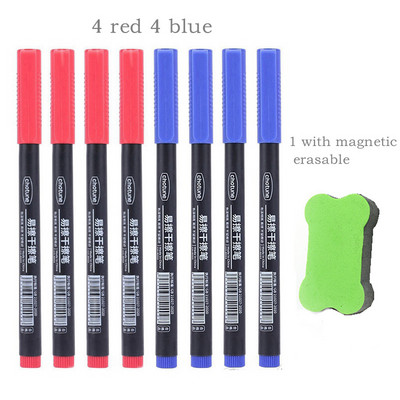 „Haile“ 8 vnt., 0,5 mm nutrinamas baltos lentos rašiklis, juodos/mėlynos/raudonos spalvos rašalo juodos/raudonos spalvos rašalo žymeklis mokyklos biuro meniniam rašymui raštinės reikmenys