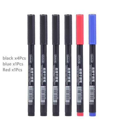 „Haile“ 8 vnt., 0,5 mm nutrinamas baltos lentos rašiklis, juodos/mėlynos/raudonos spalvos rašalo juodos/raudonos spalvos rašalo žymeklis mokyklos biuro meniniam rašymui raštinės reikmenys