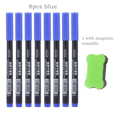 „Haile“ 8 vnt., 0,5 mm nutrinamas baltos lentos rašiklis, juodos/mėlynos/raudonos spalvos rašalo juodos/raudonos spalvos rašalo žymeklis mokyklos biuro meniniam rašymui raštinės reikmenys