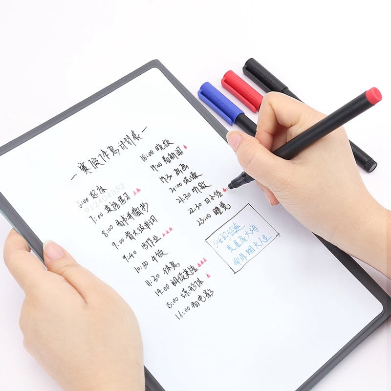 „Haile“ 8 vnt., 0,5 mm nutrinamas baltos lentos rašiklis, juodos/mėlynos/raudonos spalvos rašalo juodos/raudonos spalvos rašalo žymeklis mokyklos biuro meniniam rašymui raštinės reikmenys