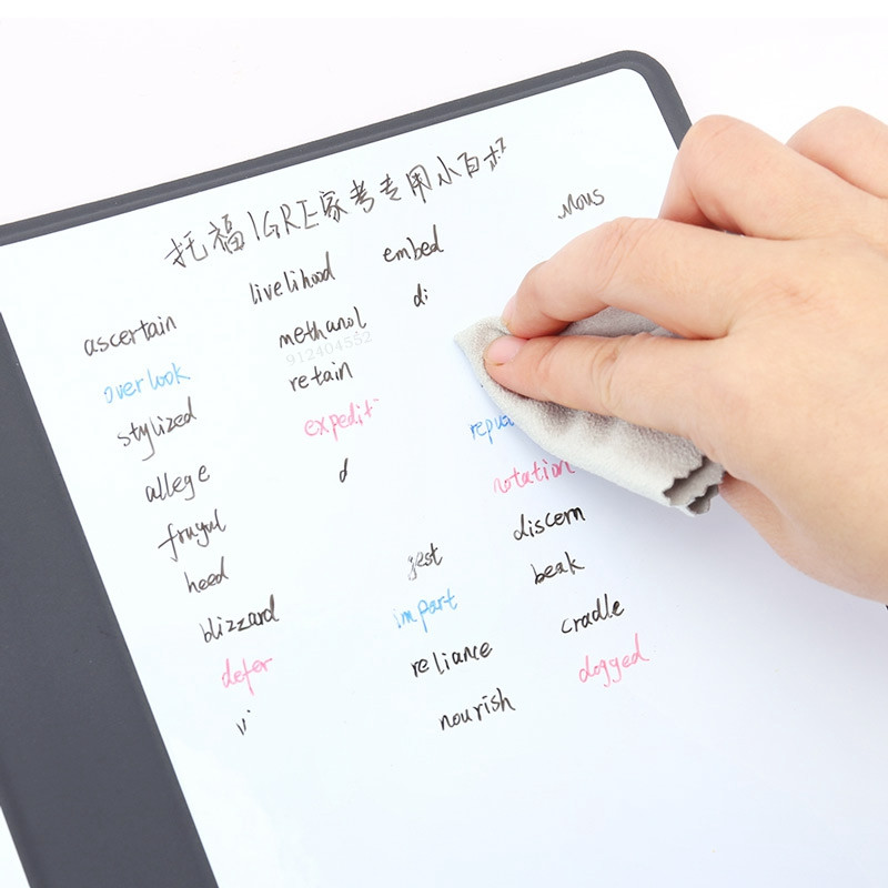 „Haile“ 8 vnt., 0,5 mm nutrinamas baltos lentos rašiklis, juodos/mėlynos/raudonos spalvos rašalo juodos/raudonos spalvos rašalo žymeklis mokyklos biuro meniniam rašymui raštinės reikmenys