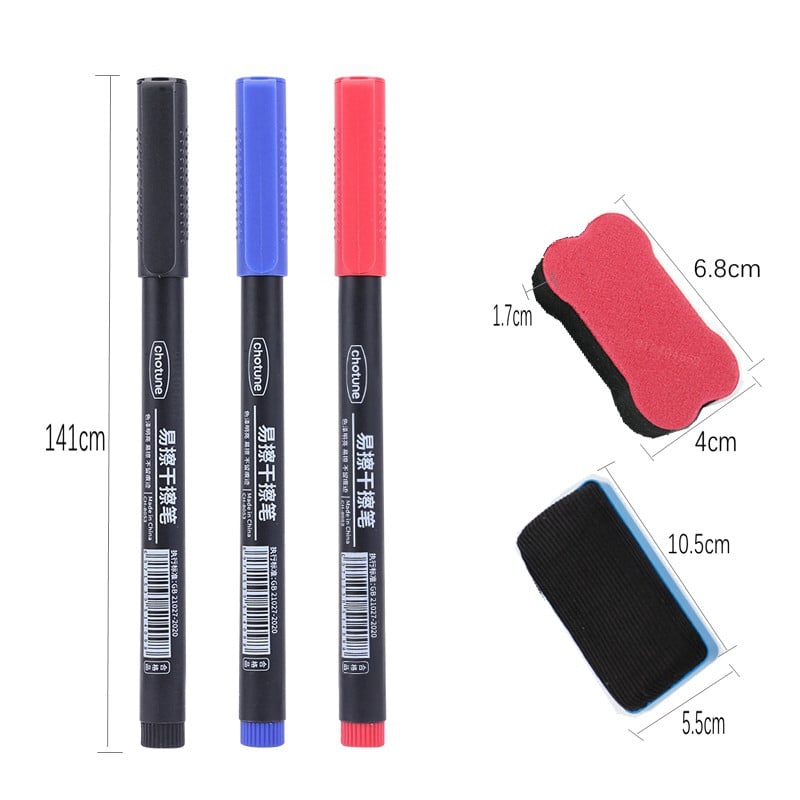 „Haile“ 8 vnt., 0,5 mm nutrinamas baltos lentos rašiklis, juodos/mėlynos/raudonos spalvos rašalo juodos/raudonos spalvos rašalo žymeklis mokyklos biuro meniniam rašymui raštinės reikmenys